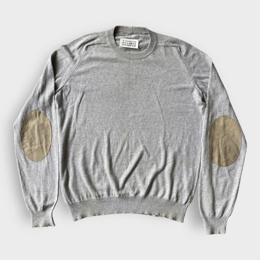 Maison Margiela - SS06 Suede Elbow Patch Sweater