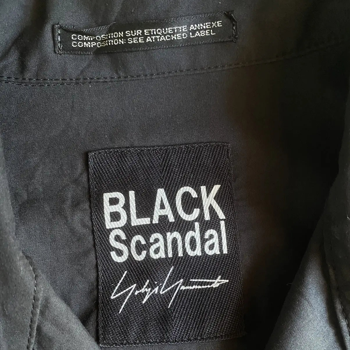 Yohji Yamamoto - Fall19 Black Scandal Print Shirt