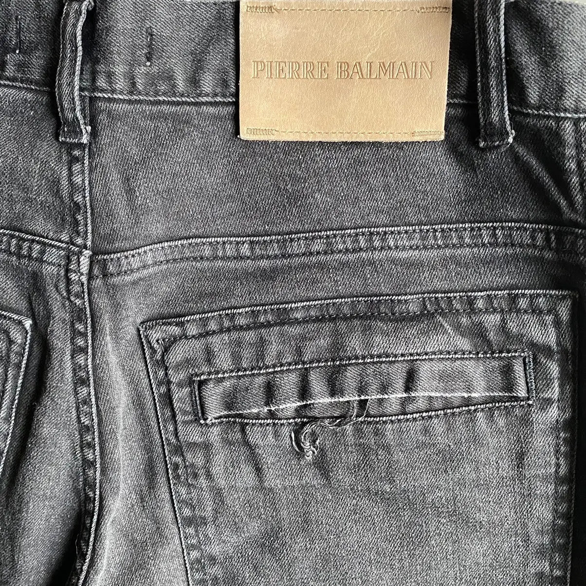 Balmain - Pierre Balmain Side Lace Biker Jeans  Men's US 35•Gently Used