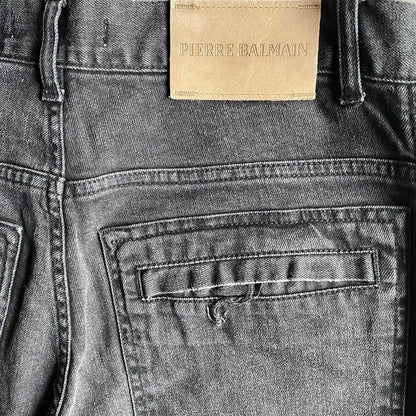 Balmain - Pierre Balmain Side Lace Biker Jeans  Men's US 35•Gently Used