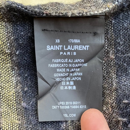 Saint Laurent Paris - SLP Corduroy Collar Denim Jacket