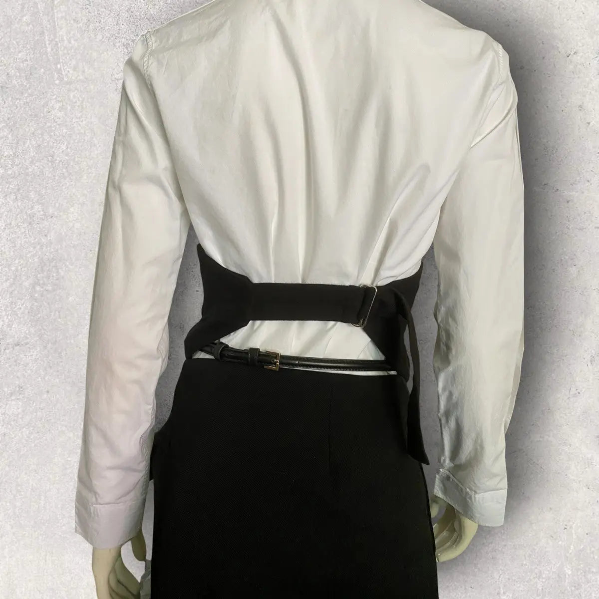 Yohji Yamamoto - Half Lower Vest With Back Strap Belt