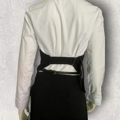 Yohji Yamamoto - Half Lower Vest With Back Strap Belt