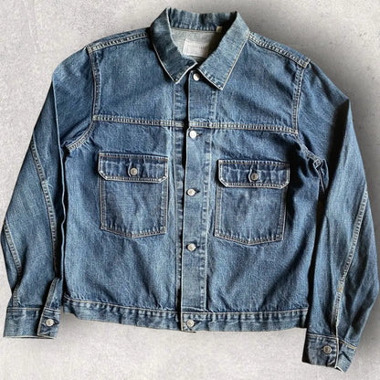Helmut Lang - Archive 1998 Double Low Pocket Denim Jacket