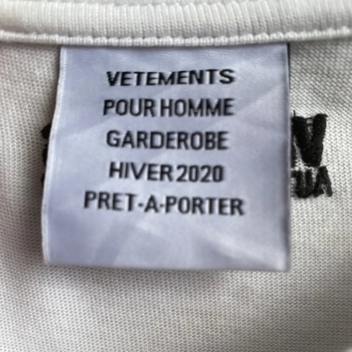 Vetements - Fall20 Anarchy Embroidered Logo Oversize T Shirt