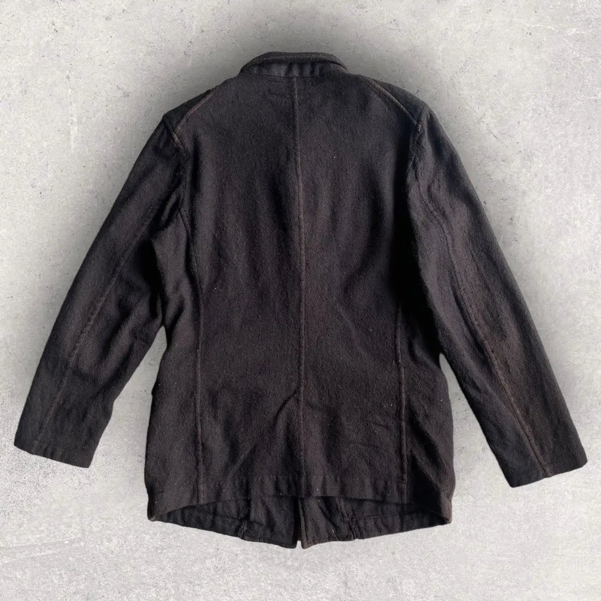 Comme des Garcons - Black Wool Patchwork Blazer