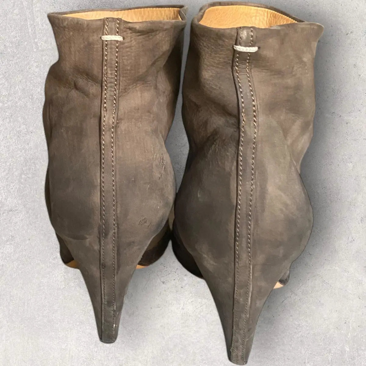 Maison Margiela - Margiela Brown Metallic Ankle Boots