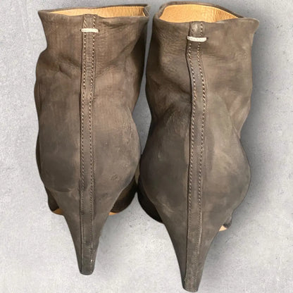 Maison Margiela - Margiela Brown Metallic Ankle Boots