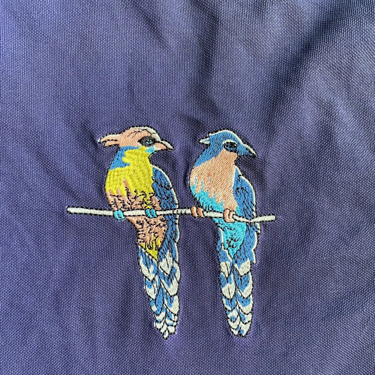 Loewe x Paula Ibiza Parrots Embroidered Oversize Polo
