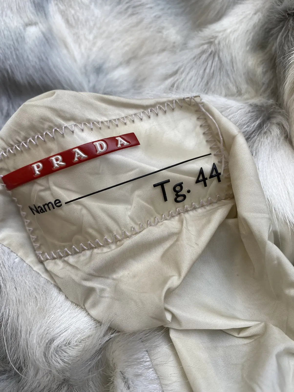 Prada - Goat Fur Shearling Puff Coat With Remove-able Sleeve