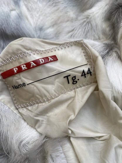 Prada - Goat Fur Shearling Puff Coat With Remove-able Sleeve