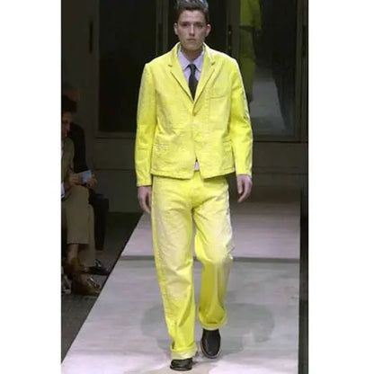 Yohji Yamamoto - SS02 Runway Yellow Wash Jeans
