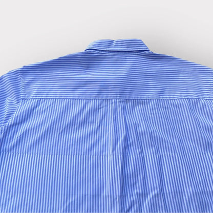 Vetements - SS19 Blue Stripes Oversized Cropped Shirt