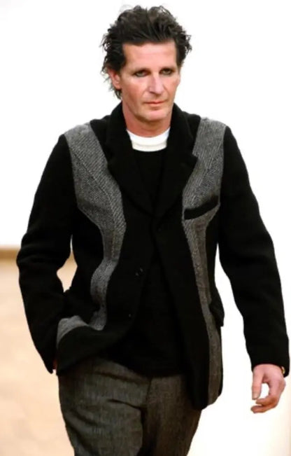 Comme des Garcons Homme Plus : Fall03 Runway Black Wool Dye Blazer