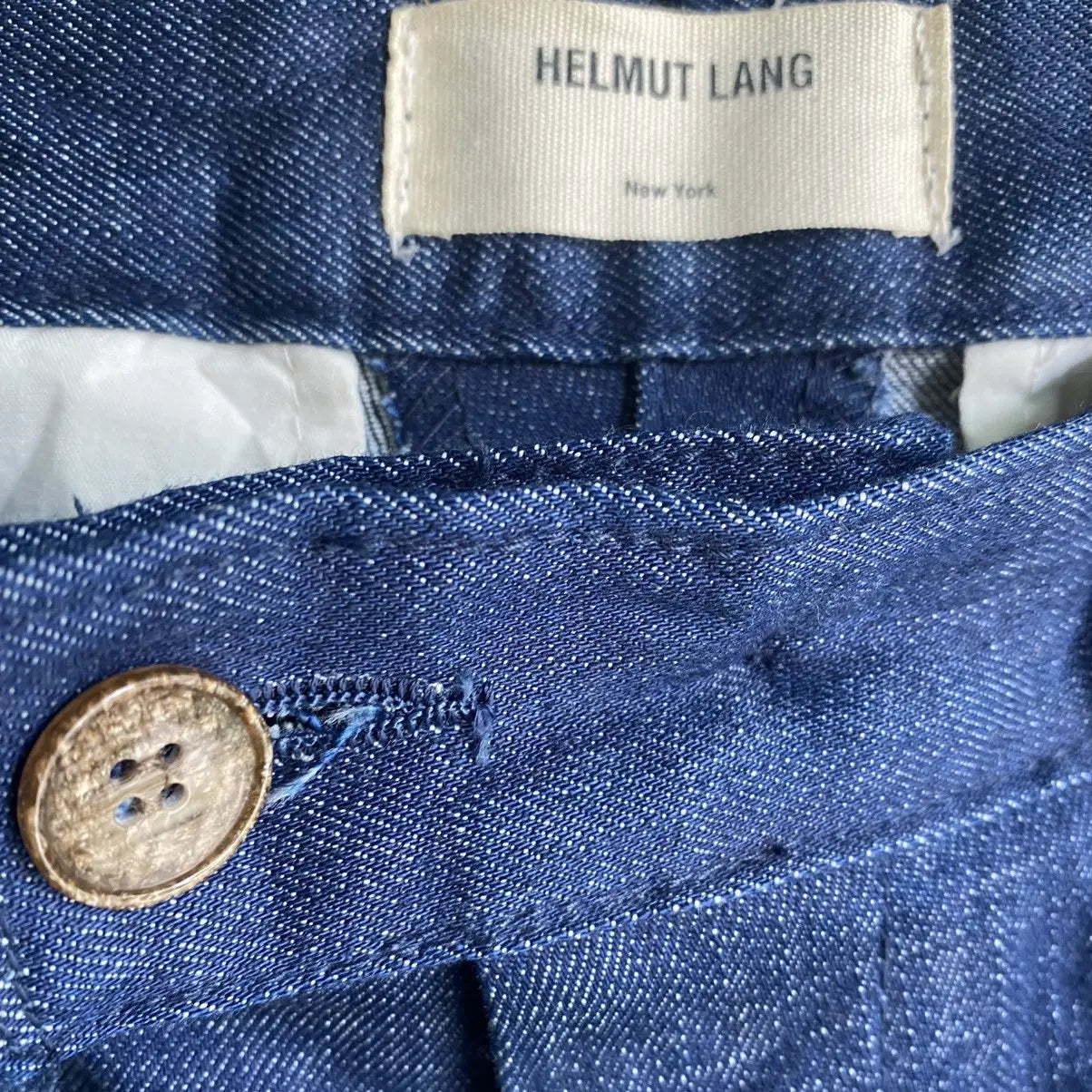 Helmut Lang - Blue Denim Chino Pants