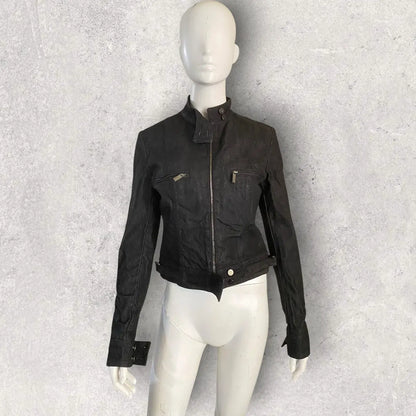 Gucci - 1999 Raw Denim Rider Jacket By Tom Ford Era