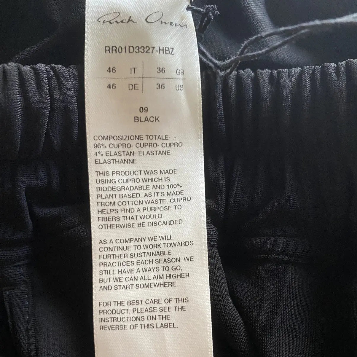 Rick Owens : NWT Rick Owens S/S24 Lido Cupro Track Pants