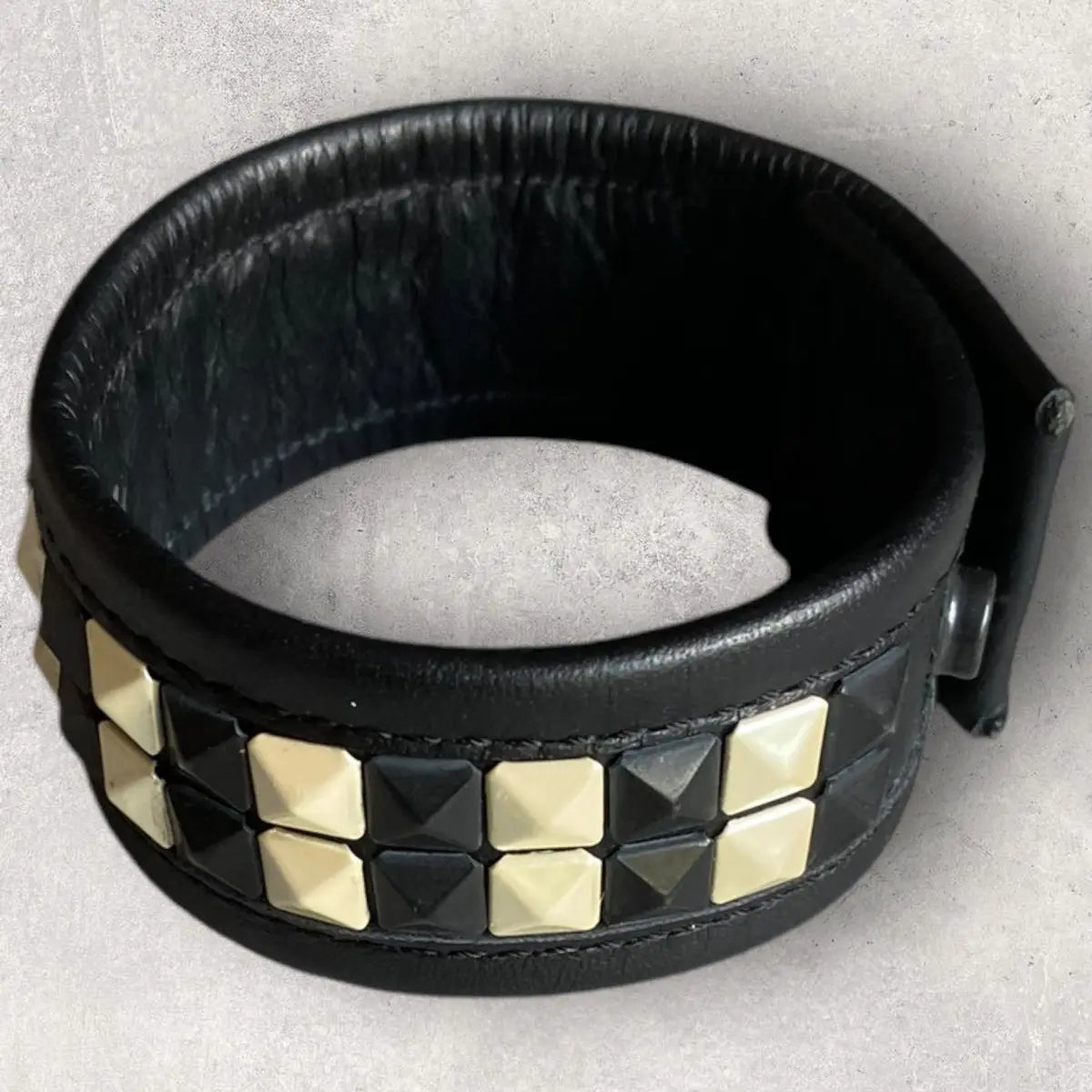 Yohji Yamamoto - Lime Feu Two Row Studded Bracelet