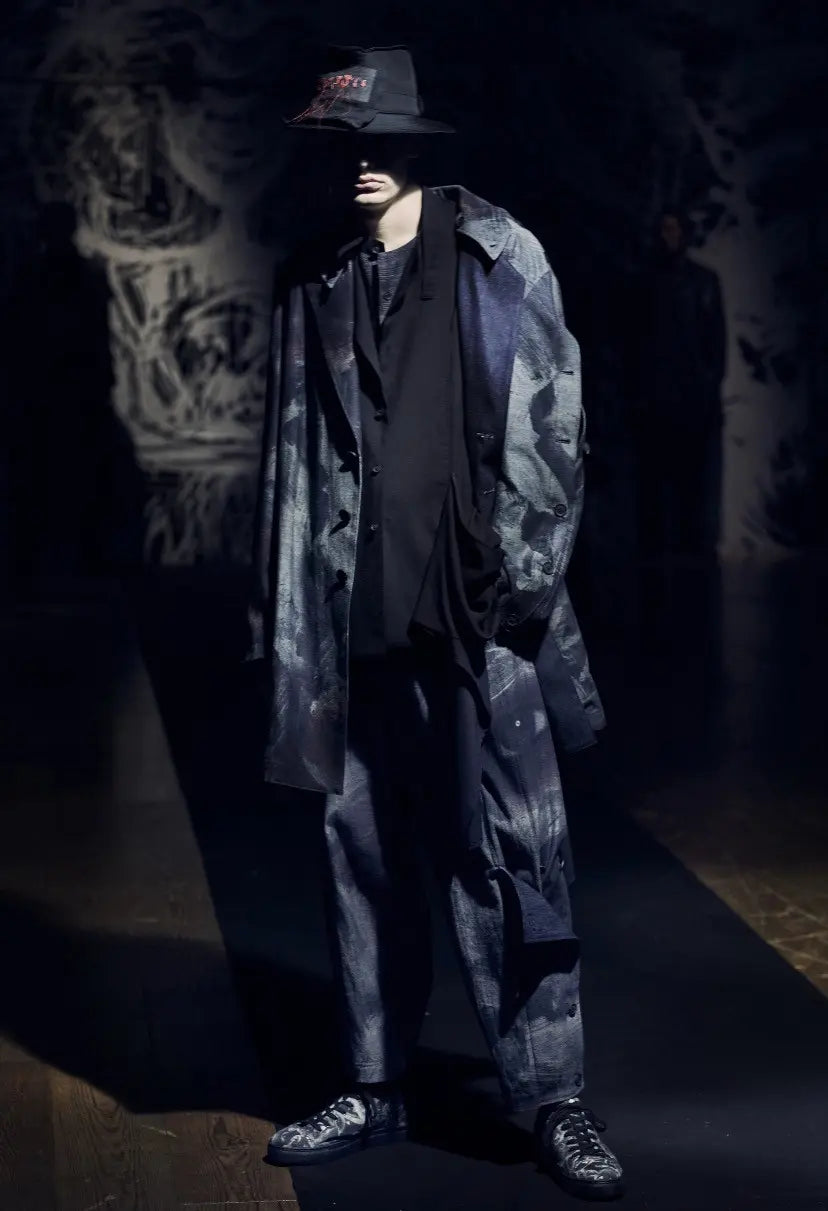 Yohji Yamamoto : SS21 Runway Patch And Stitch Wool Gabardine Hat