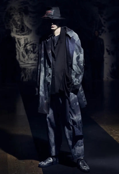 Yohji Yamamoto : SS21 Runway Patch And Stitch Wool Gabardine Hat