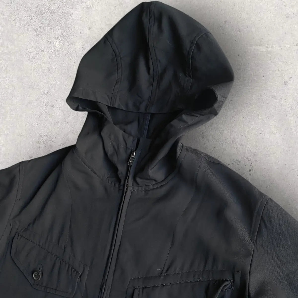 Yohji Yamamoto - Vintage 90’s Wool Gabardine Hood Jacket