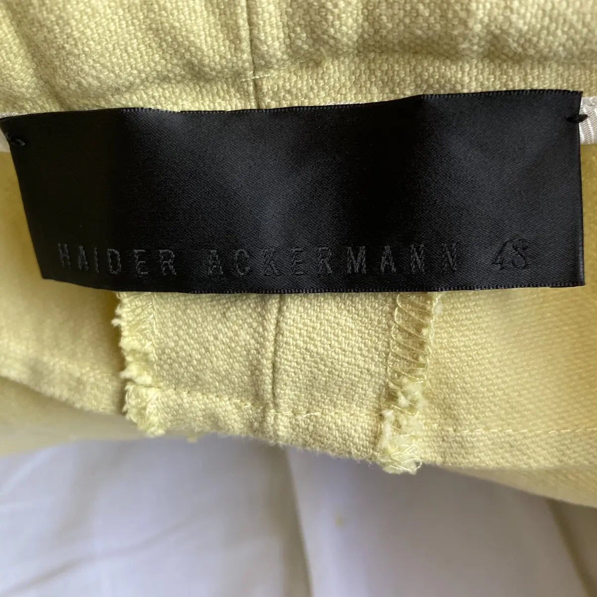 Haider Ackermann - 2019 Pale Yellow High Waist Pants