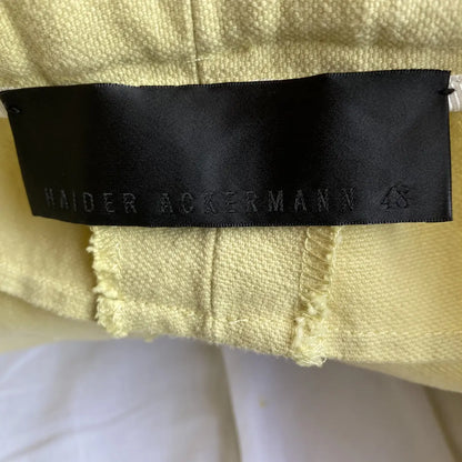Haider Ackermann - 2019 Pale Yellow High Waist Pants