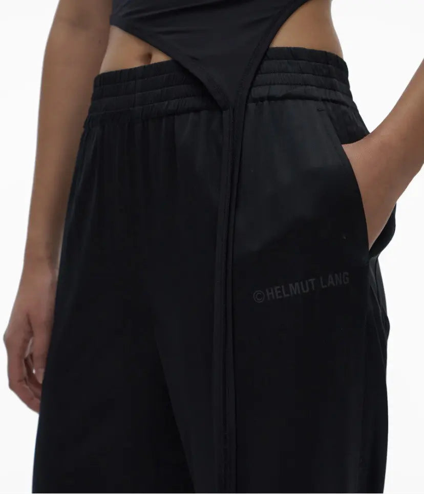 Helmut Lang - Wide Leg Silk Pant with an elastic waistband