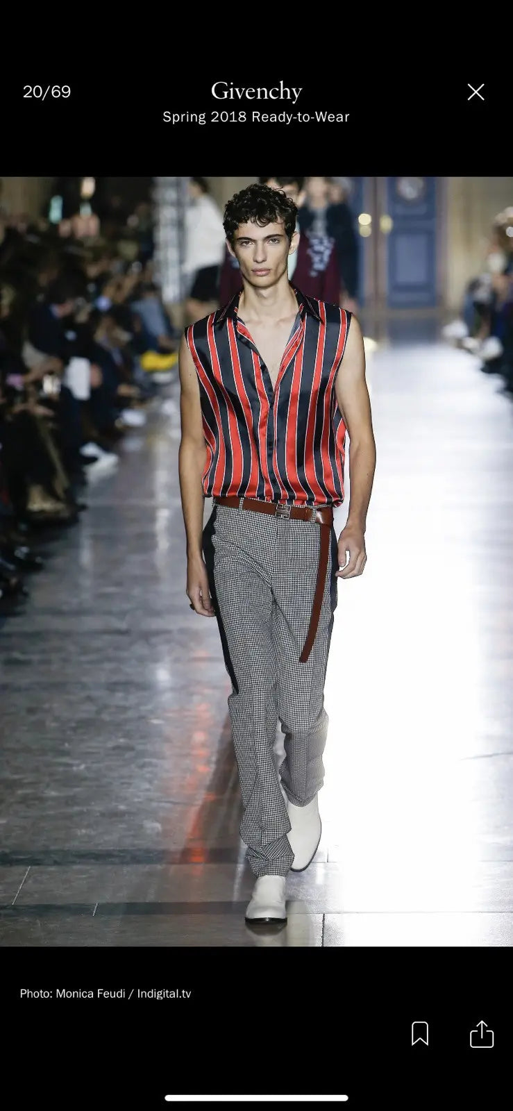 Givenchy - SS18 Runway Houndstooth Trousers