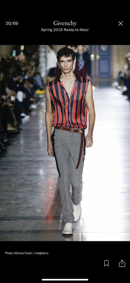 Givenchy - SS18 Runway Houndstooth Trousers