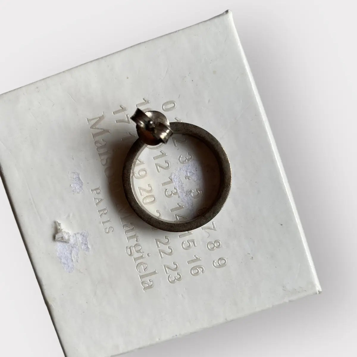 Maison Margiela - Silver Hoop Earring  Men's ONE SIZE•Used