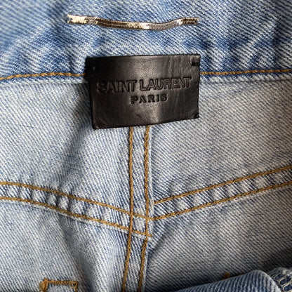 Saint Laurent Paris - Fall 2017 Light Blue Slim Fit Jeans