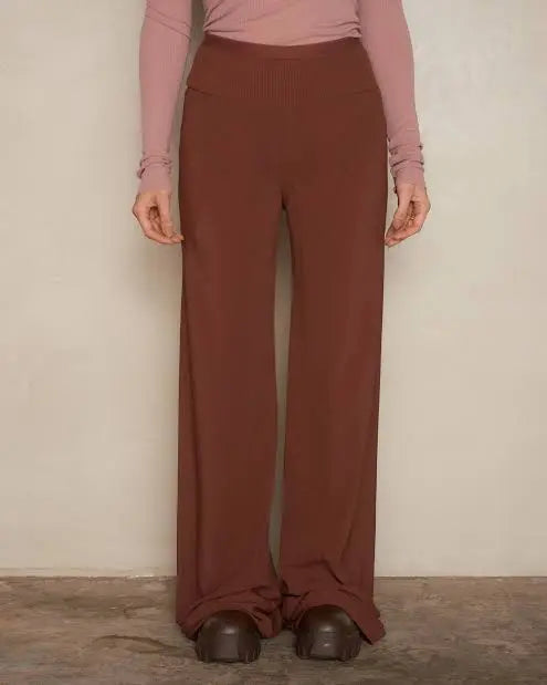 Rick Owens - SS24 Lido Henna Floor-length Bias Trousers