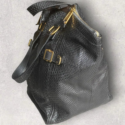 Yves Saint Laurent - YSL Python Leather Downtown Bag
