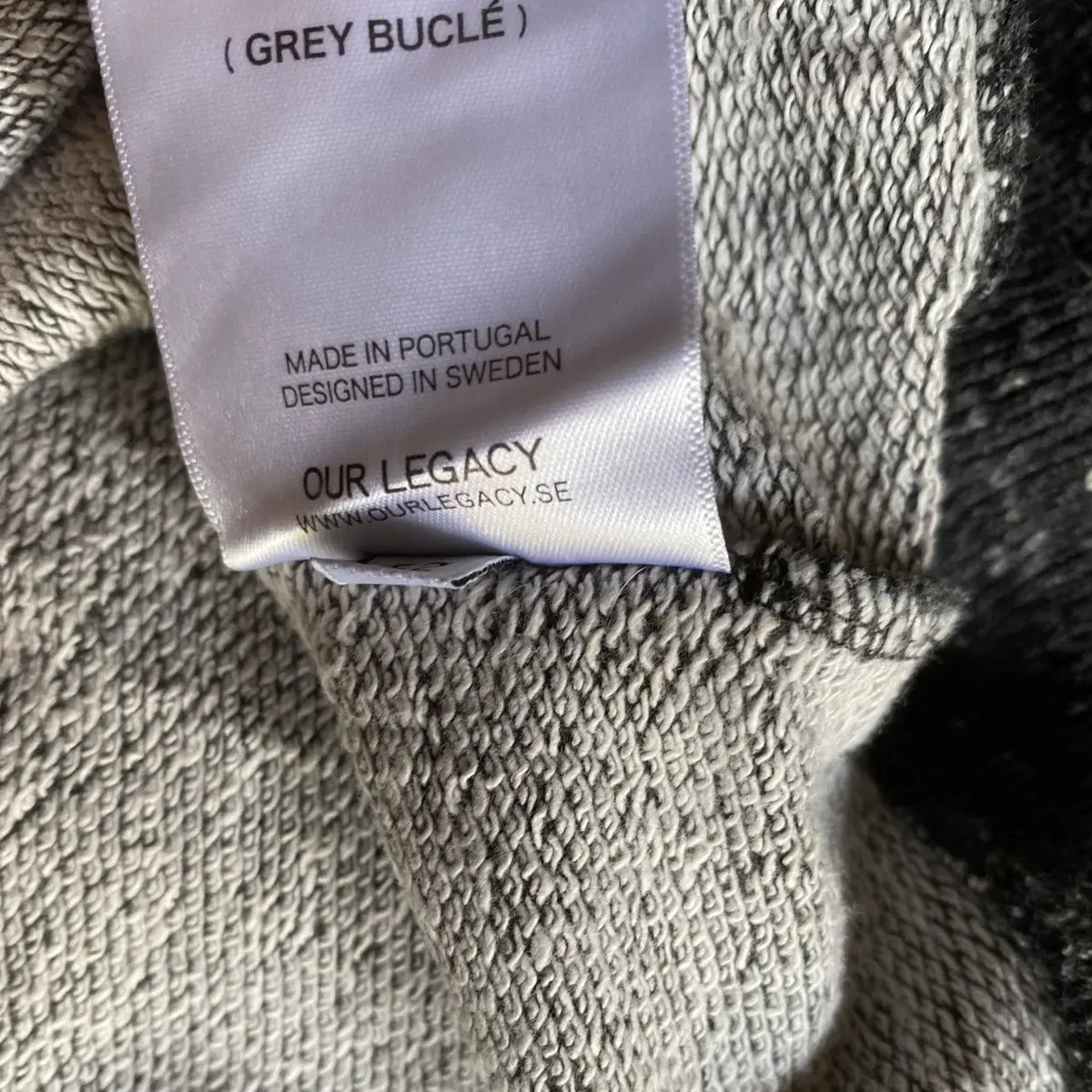 Our Legacy - Grey Bucle Sweater
