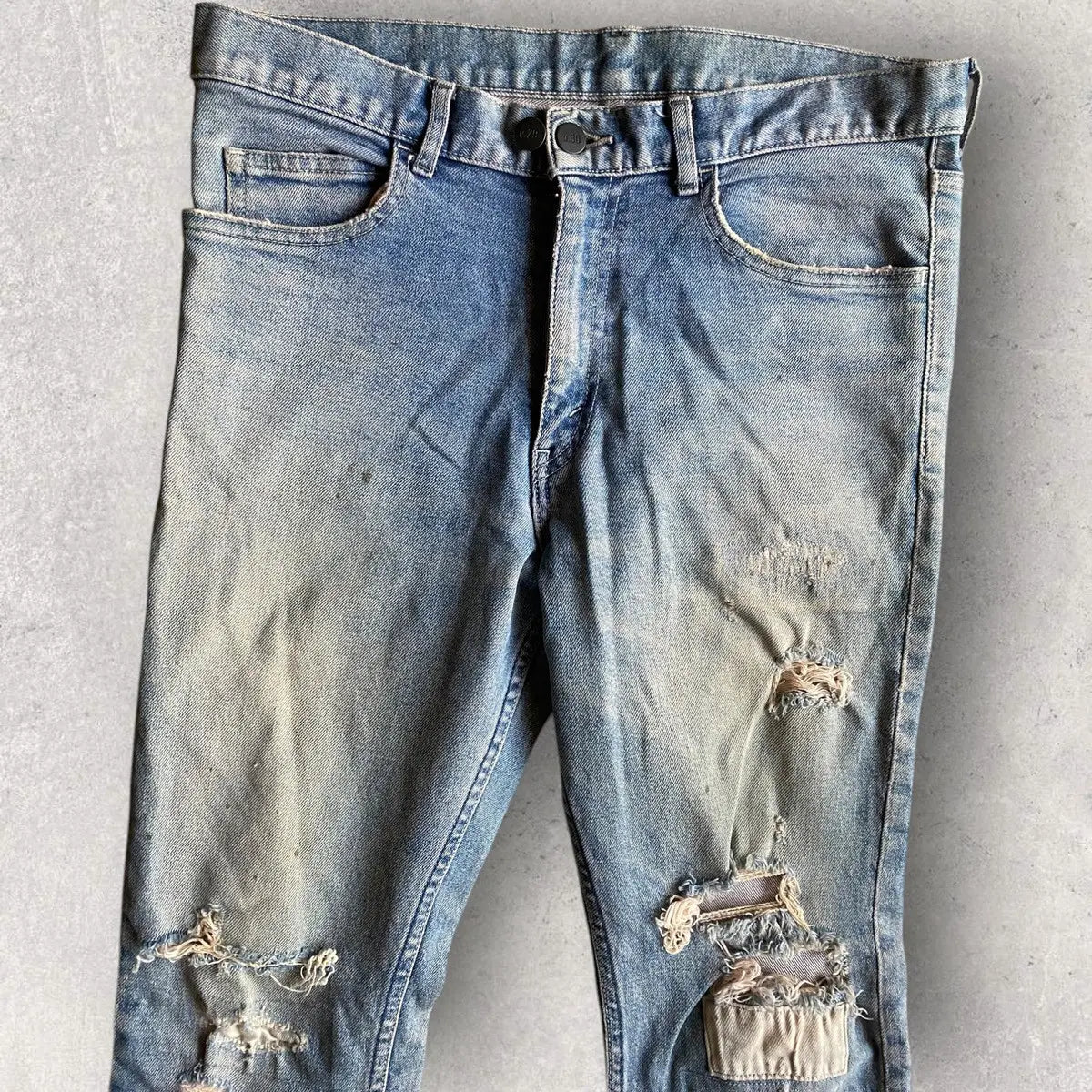 N.Hoolywood - Distress Bootcut Stretch Denim