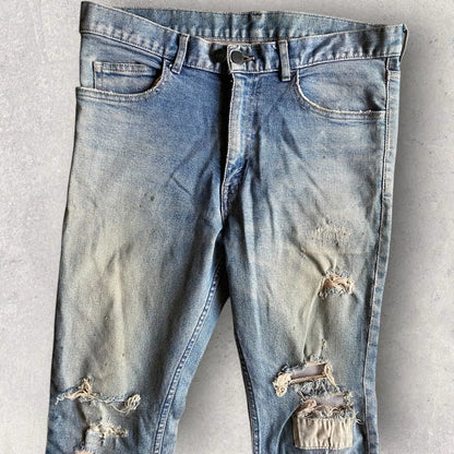 N.Hoolywood - Distress Bootcut Stretch Denim