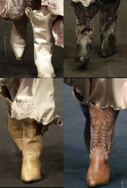 Undercover - SS04 Languid Cowboy Boots Runway