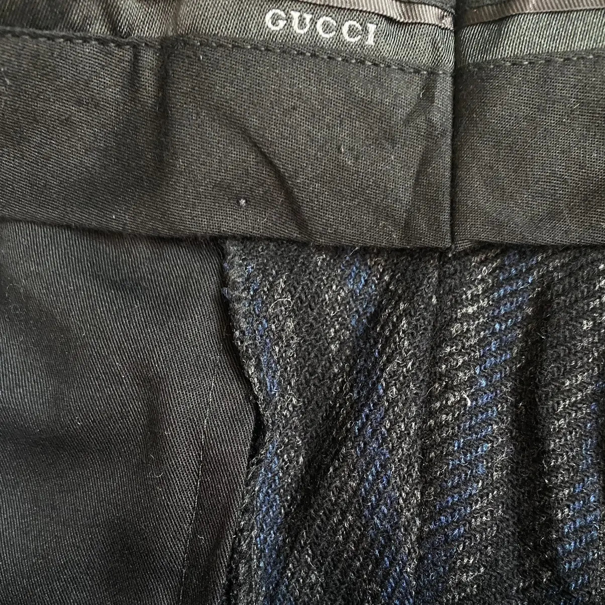 Gucci - Vintage Gucci Skinny Wool Striped Pants
