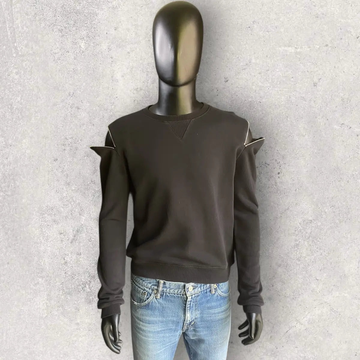 Saint Laurent Paris - Fall15 Zip Shoulder Sweater