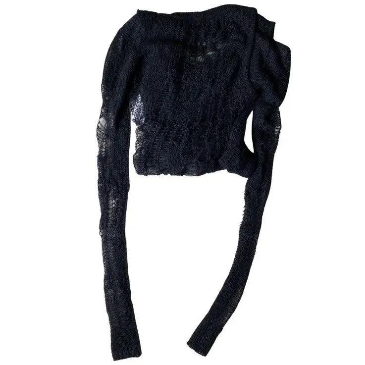 Rick Owens : SS20 “Fogachine” Mohair Spider Web Banana