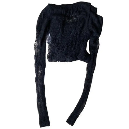 Rick Owens : SS20 “Fogachine” Mohair Spider Web Banana