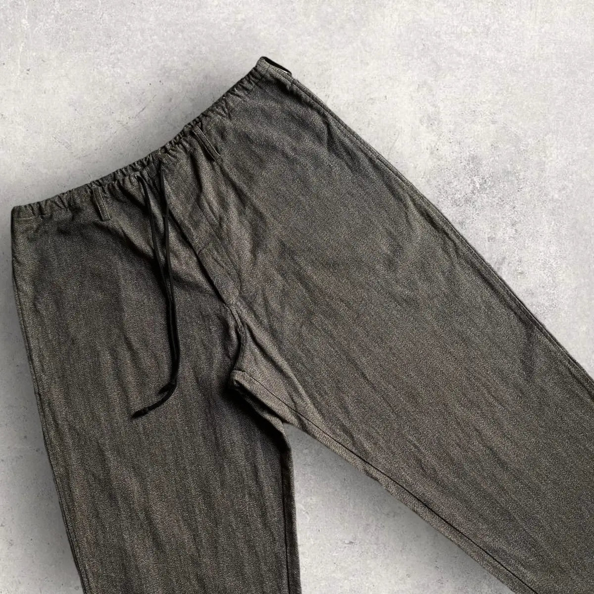 Yohji Yamamoto - Y’s For Men Herringbone Relax Drawstring Pants