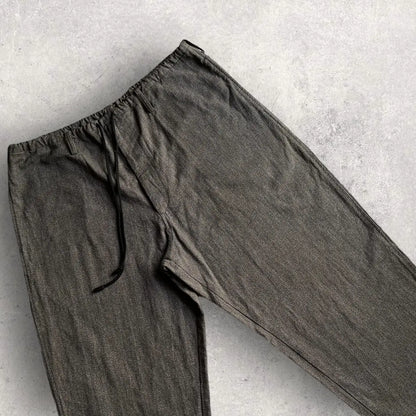 Yohji Yamamoto - Y’s For Men Herringbone Relax Drawstring Pants