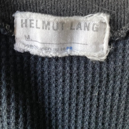 Helmut Lang - 1998 Archive Military Mesh V Neck T Shirt