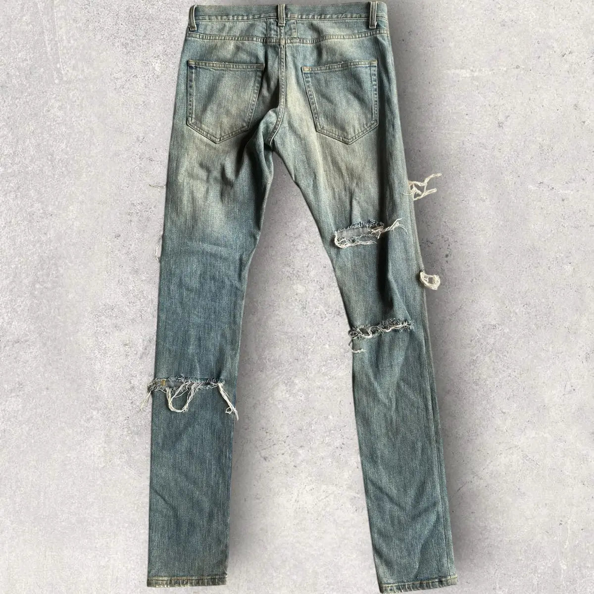 Saint Laurent Paris - Fall14 Destroyed Denim