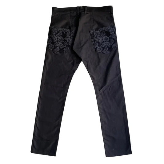 Comme des Garcons - FW21 Floral Jacquard Back Pockets Taped Pants