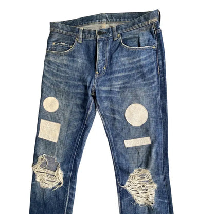 Number (N)ine : AW04 Give Peace A Chance Patch Denim