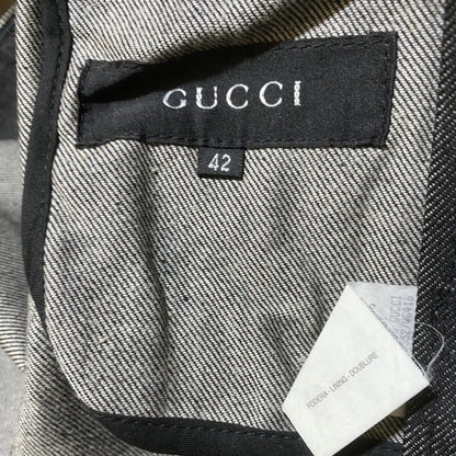 Gucci - 1999 Raw Denim Rider Jacket By Tom Ford Era