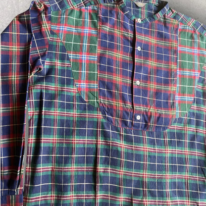 Comme des Garcons Homme - Vintage 80’s Plaid Tartan Oversize Pull Over Shirt
